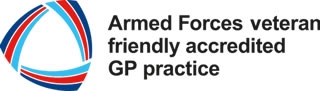 Armed Forces veteran friendly accredited GP practice logo